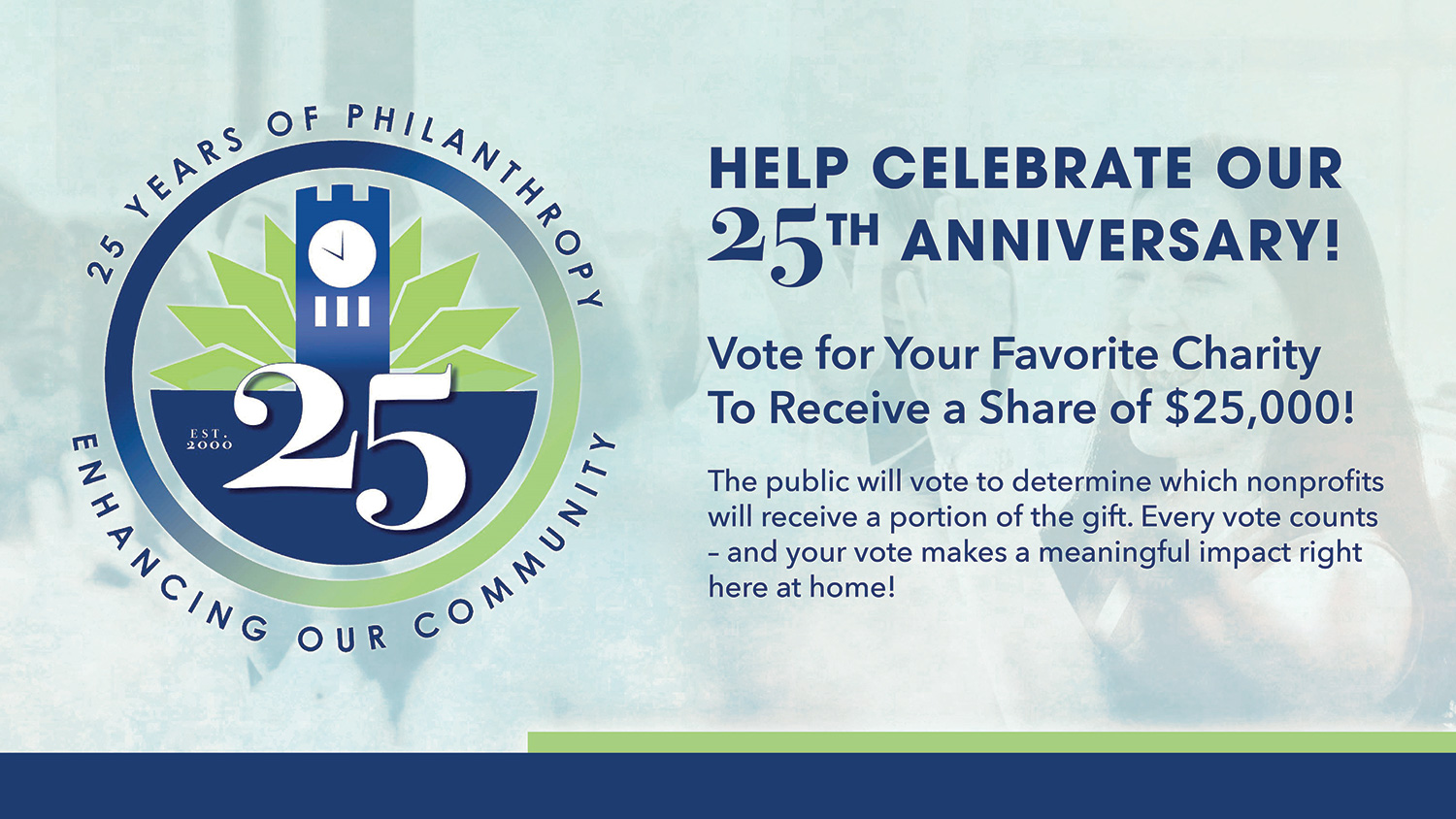 Hudson Community Foundation 25th Anniversary Grant Opportunity. Vote now!
